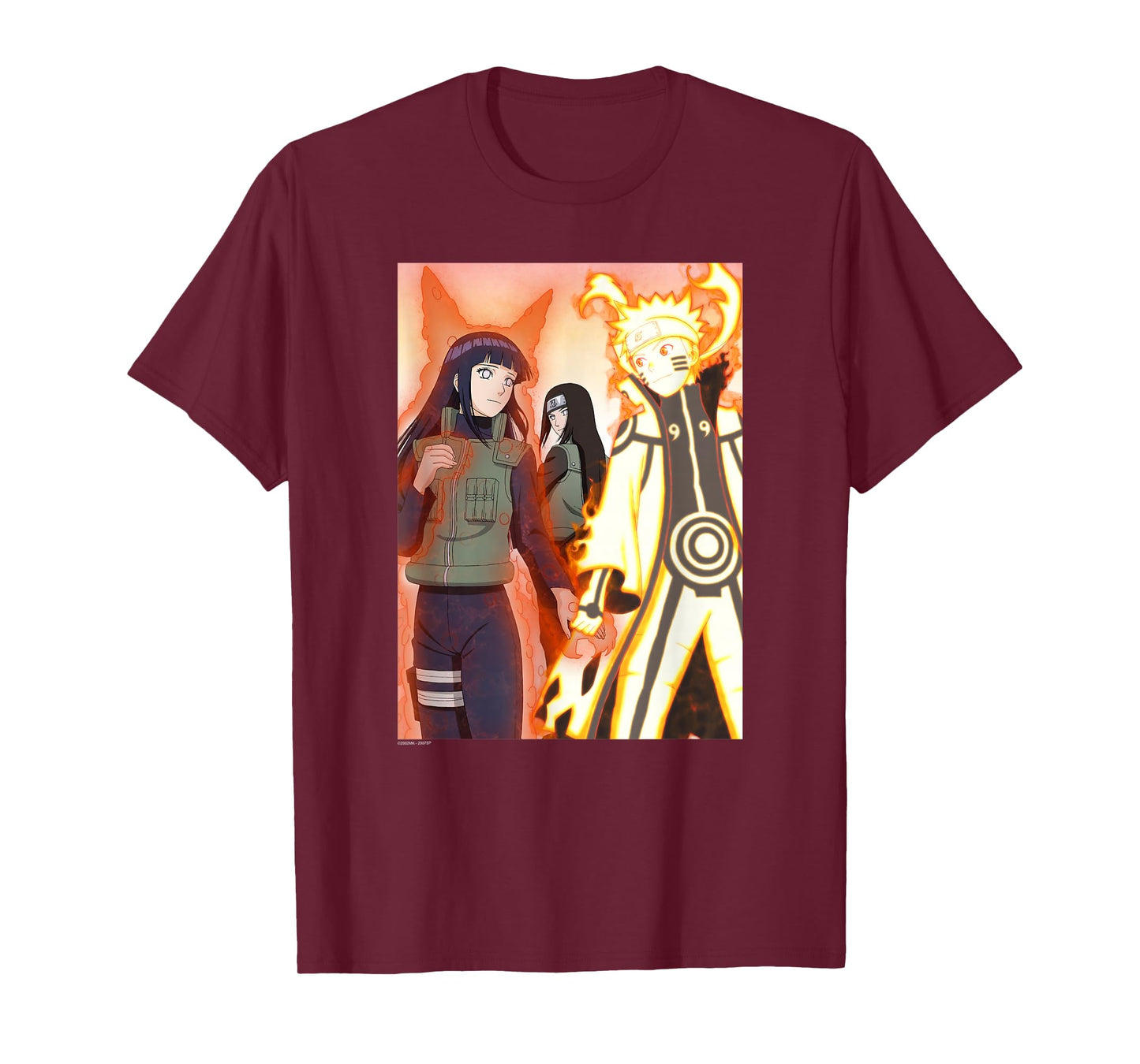 Naruto Shippuden Biju Love Glowing Couple Anime T-Shirt