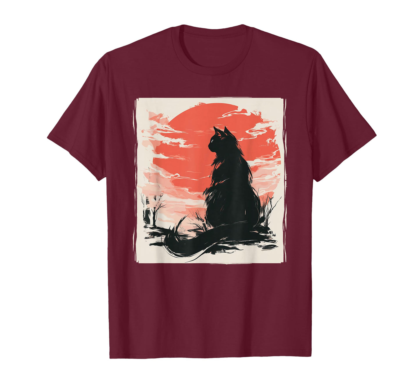 Kawaii Cat Anime Japanese Retro Men Women Kids Funny Cat T-Shirt