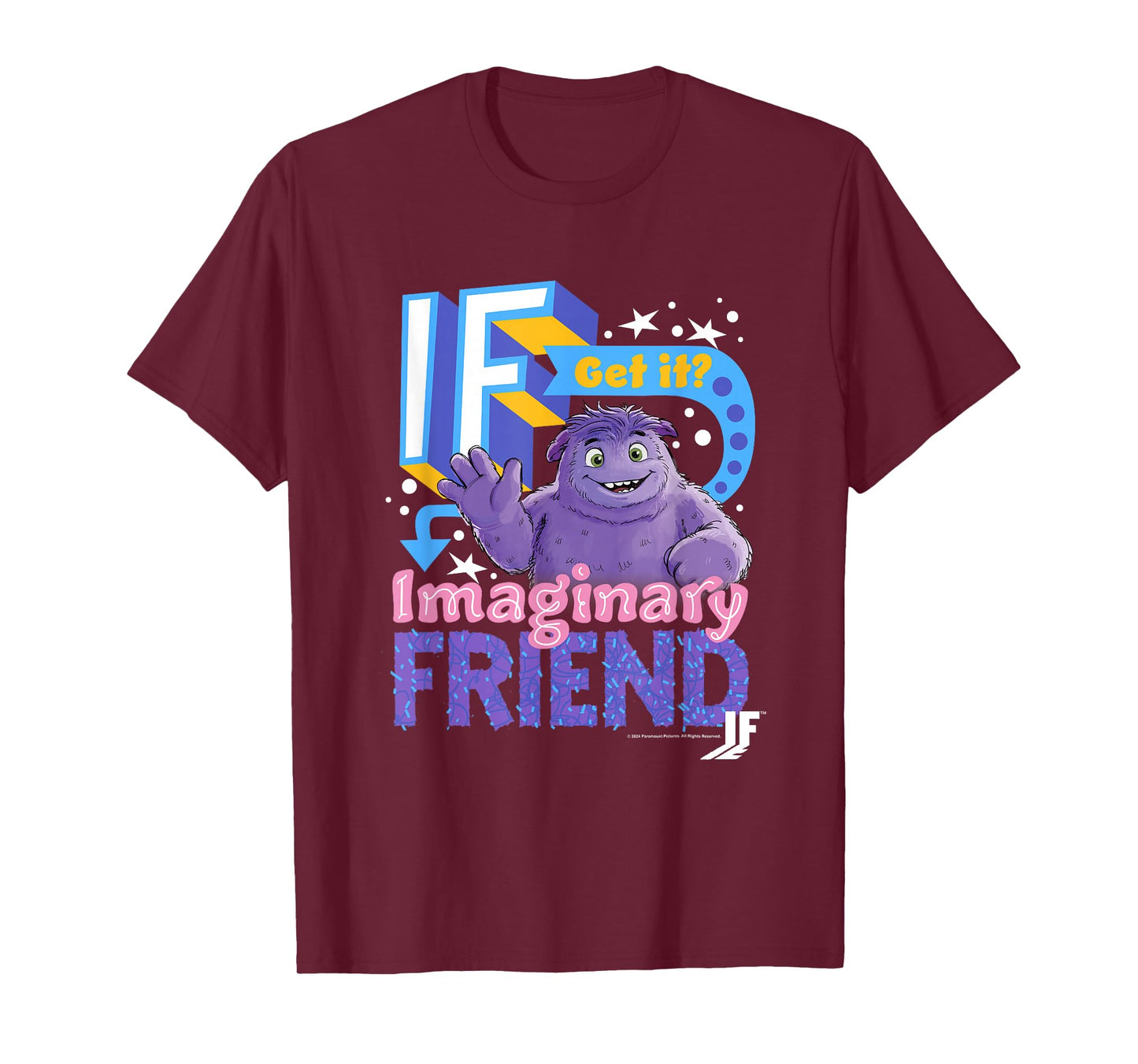 IF Movie Imaginary Friend Get It Jumble Collage Bright Logo T-Shirt