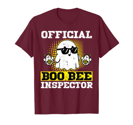 Halloween Boo Official Bee Inspector Funny Costume Men Women T-Shirt