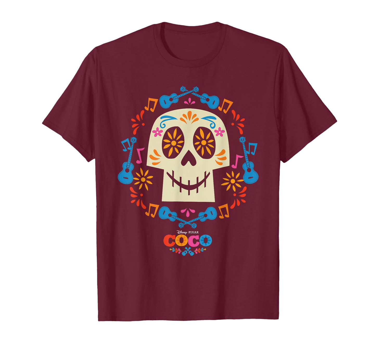 Disney and Pixar's Coco Papel Picado Sugar Skull T-Shirt