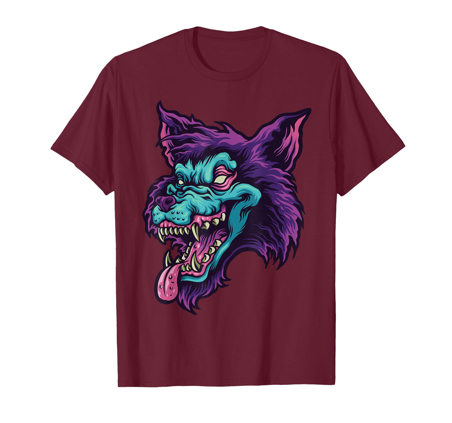 werewolf face gifts for lovers wolf or wolves T-Shirt