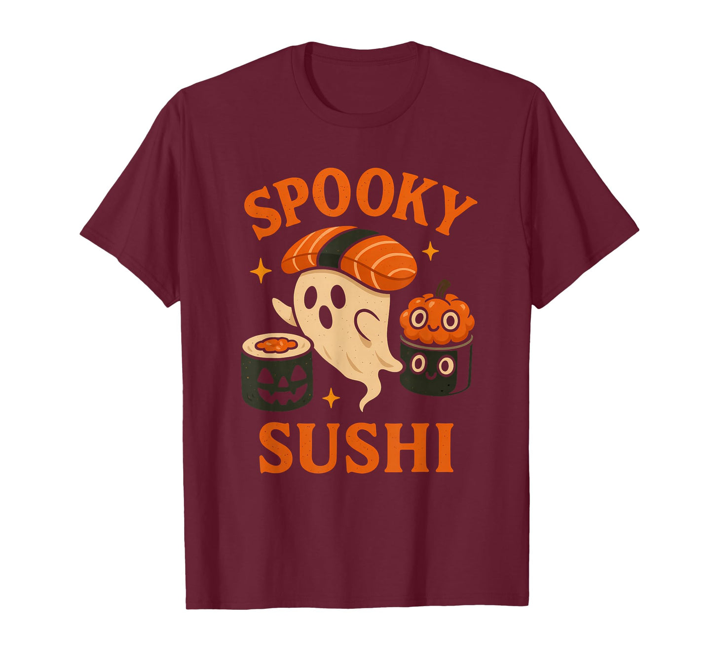 Spooky Sushi Ghost Halloween T-Shirt