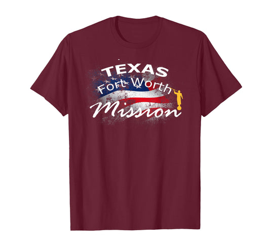 Texas Fort Worth Mormon LDS Mission Missionary Gift T-Shirt