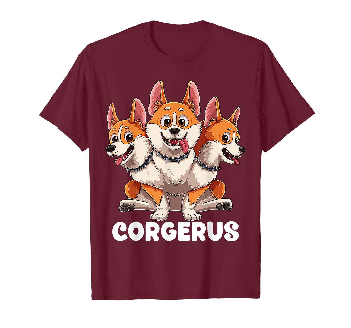 Corgerus Three Headed Corgi Dog Funny Greek Mythology T-Shirt for Men Women Kids