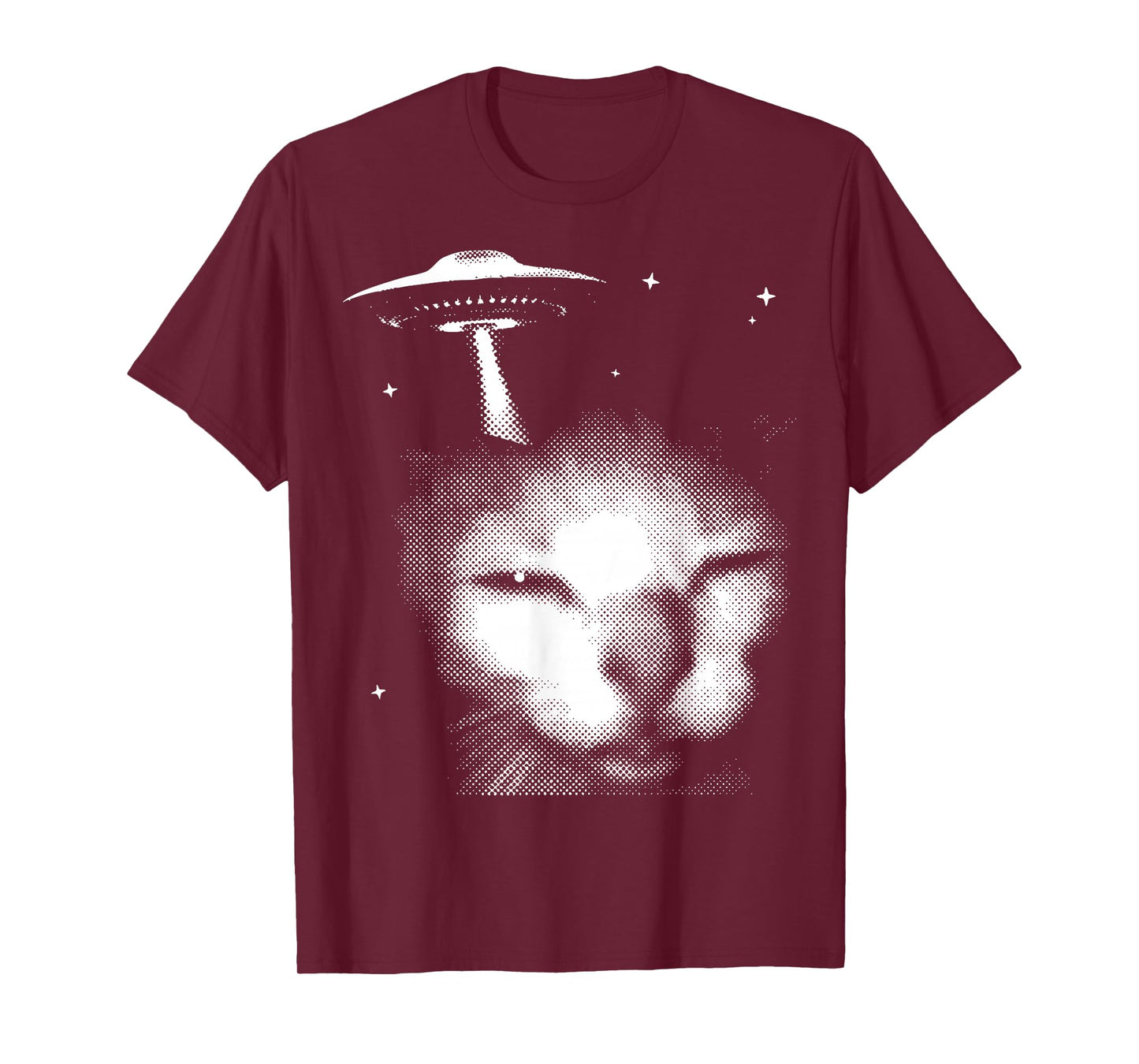 Alien Cat Meme UFO Vintage Graphic Tee Y2K Funny Silly Cat T-Shirt