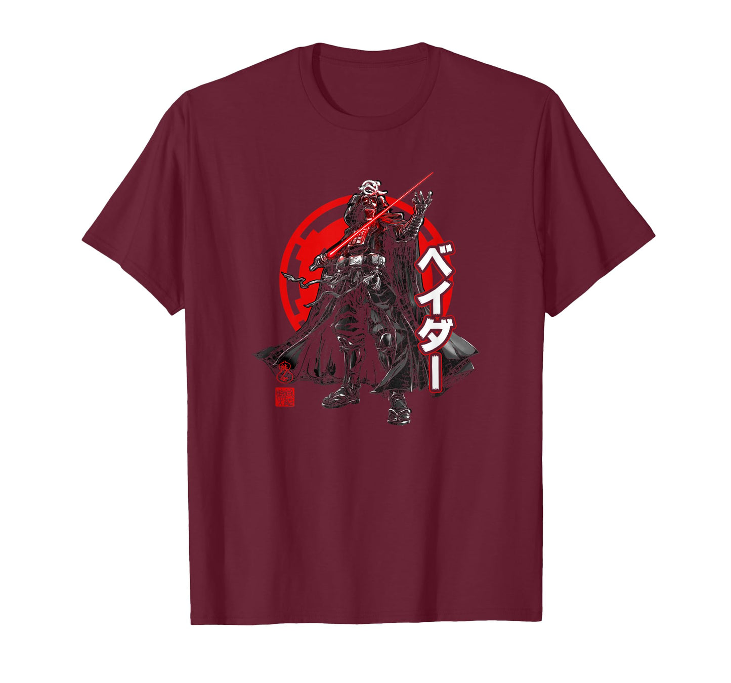 Star Wars Visions Darth Vader Kanji Poster T-Shirt