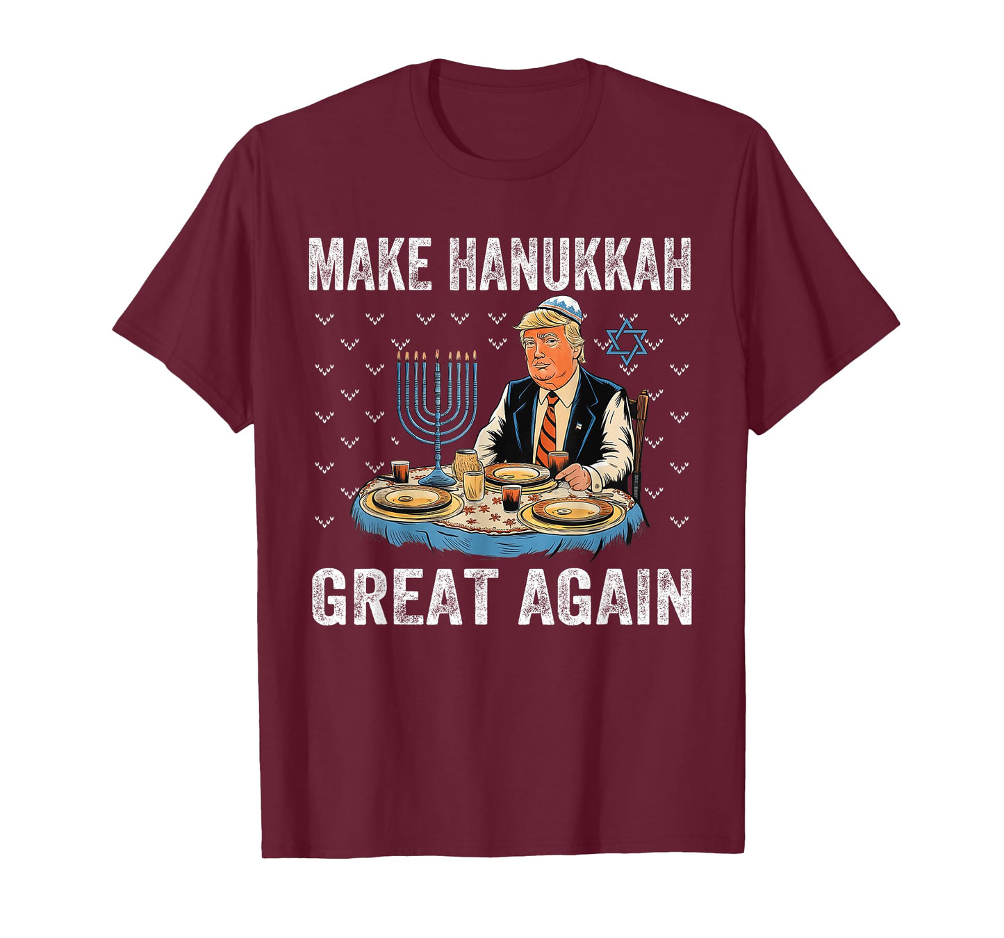 Make Hanukkah Great Again Trump Jewish Ugly Chanukah T-Shirt