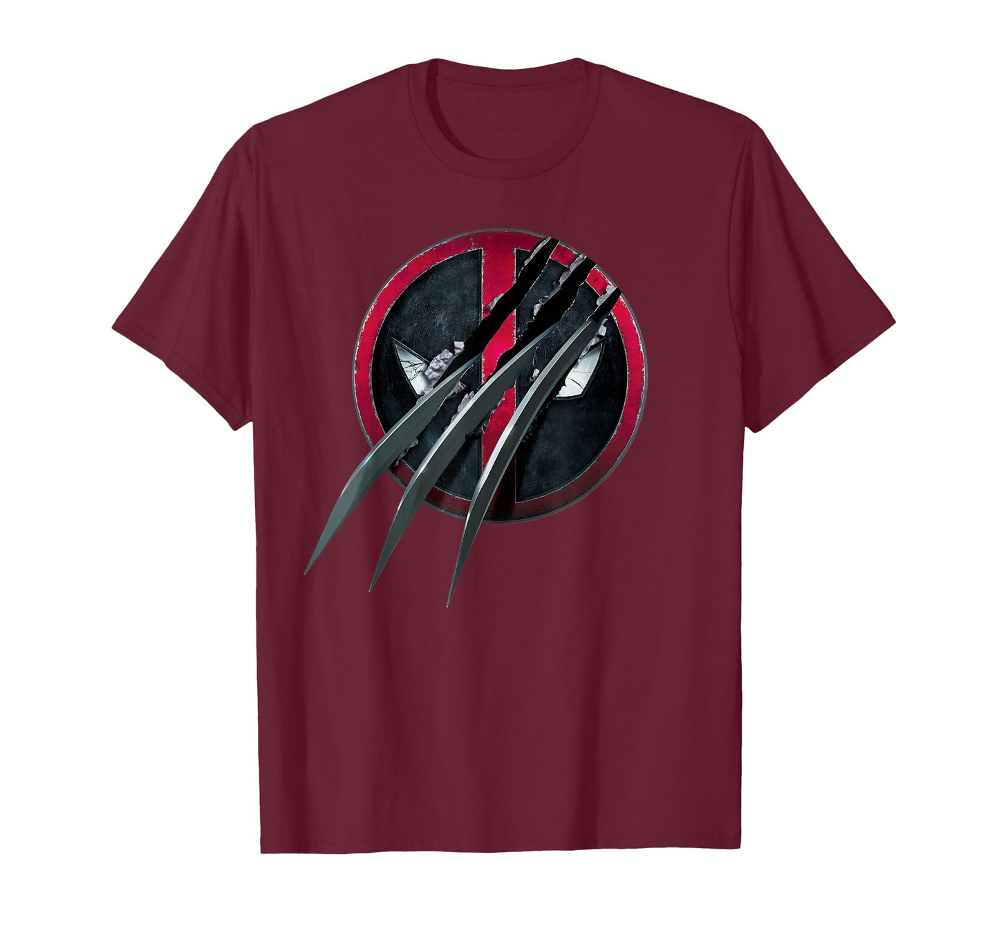 Marvel Studios Deadpool & Wolverine Slashed Icon with Claws T-Shirt