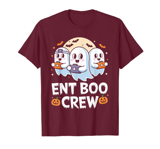 Spooky ENT Boo Crew Halloween Nurse Practitioner T-Shirt