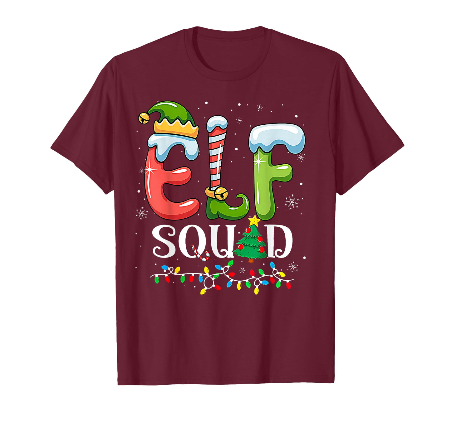 Elf Squad Christmas Family Matching Pajamas Elf Boys Kid Men T-Shirt