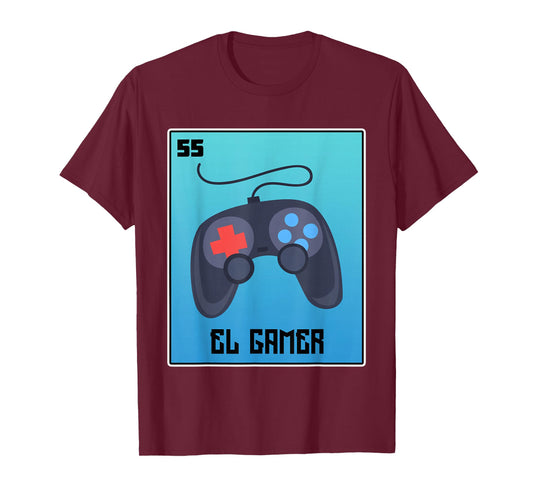 El Gamer Video Games Funny Mexican Lottery Parody Graphic T-Shirt