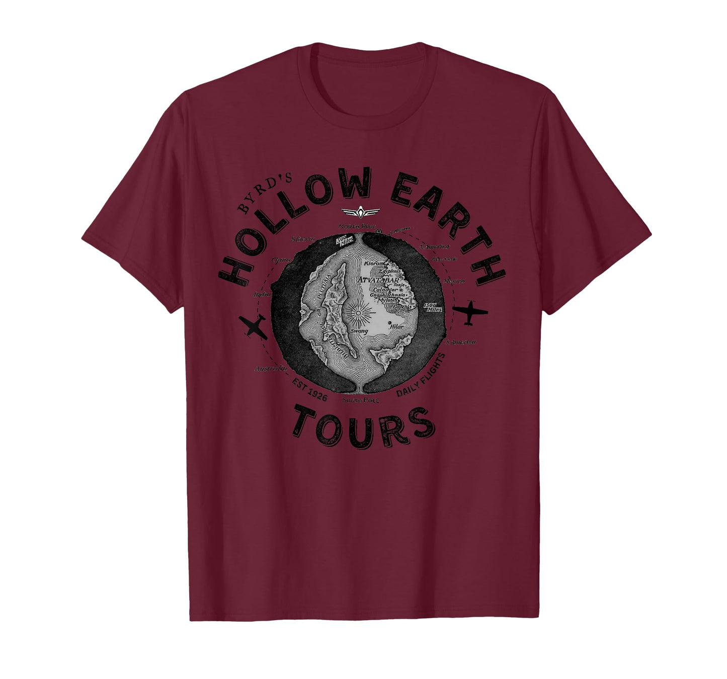 Byrd's Hollow Interior Earth Tours Gift T-Shirt
