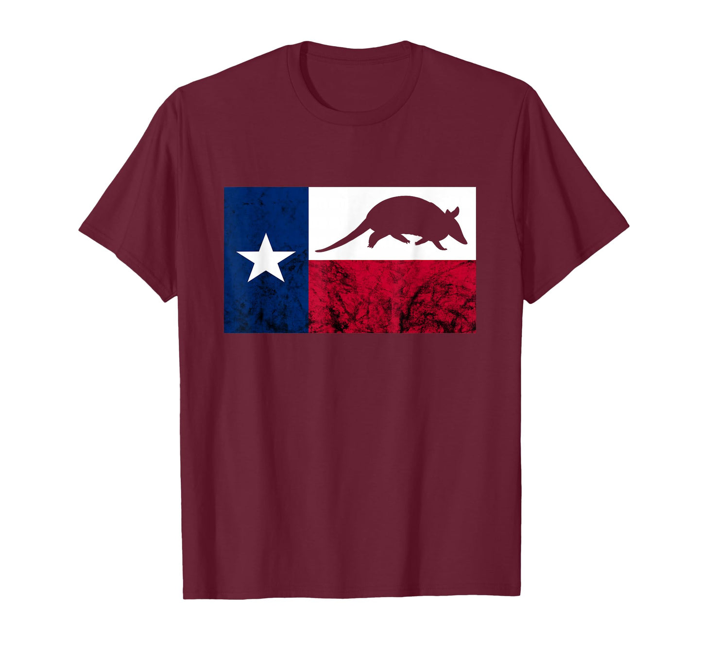 Armadillo Cowboy Texas Flag Armadillo Texan Forest Animal T-Shirt