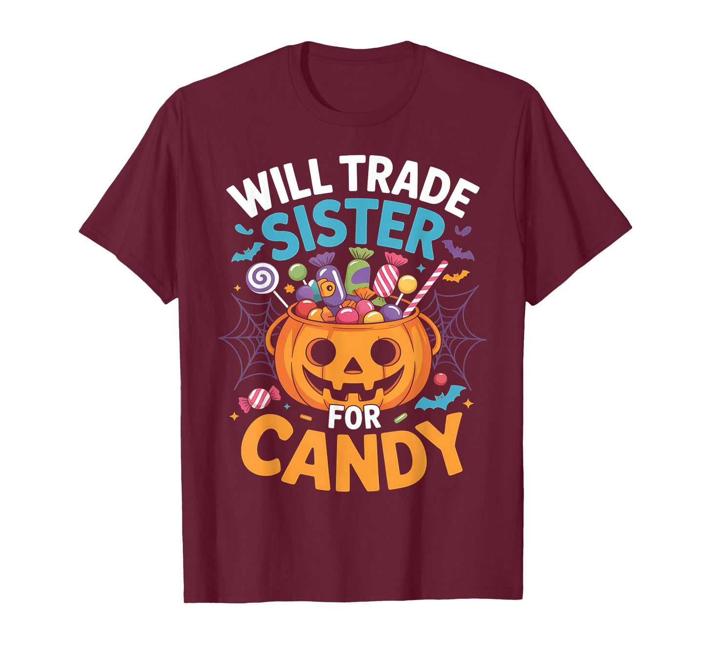 Will Trade Sister for Candy Matching Halloween Brother Boys T-Shirt