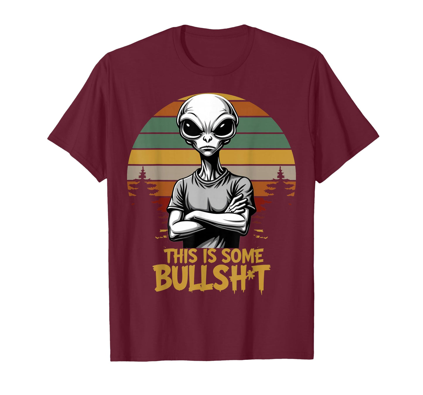 This is Some Bullsht Resident Funny Swearing Alien Science T-Shirt