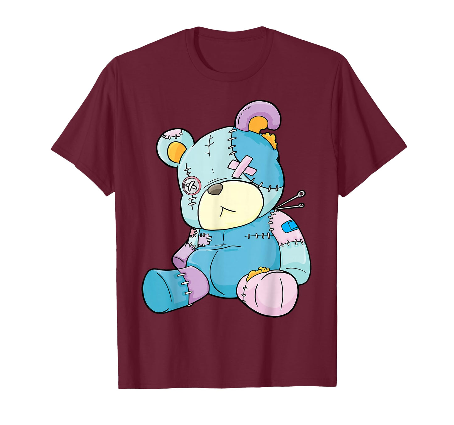 Pastel Gothic Teddy Bear Nu Goth Menhera Kawaii Anime T-Shirt