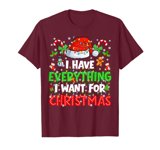 I Have Everything I Want for Christmas Couple Xmas Men Women T-Shirt