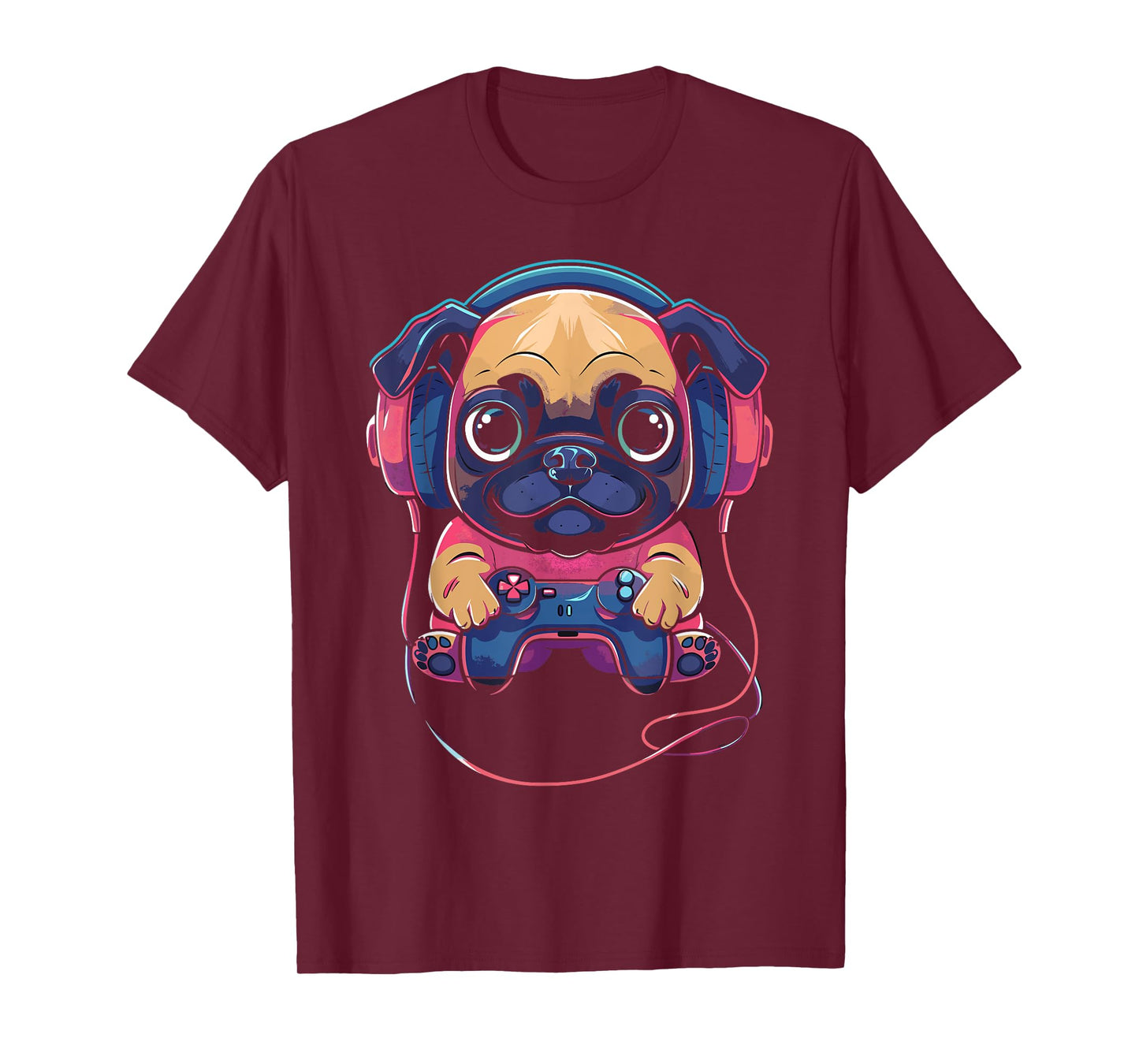 Gamer Pug Gaming Pugs Video Game Dog Lover For Boys Girls T-Shirt