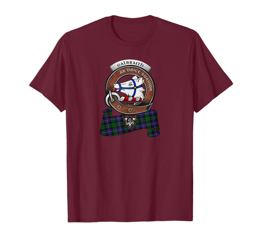 Galbraith Clan Badge &Tartan T-Shirt