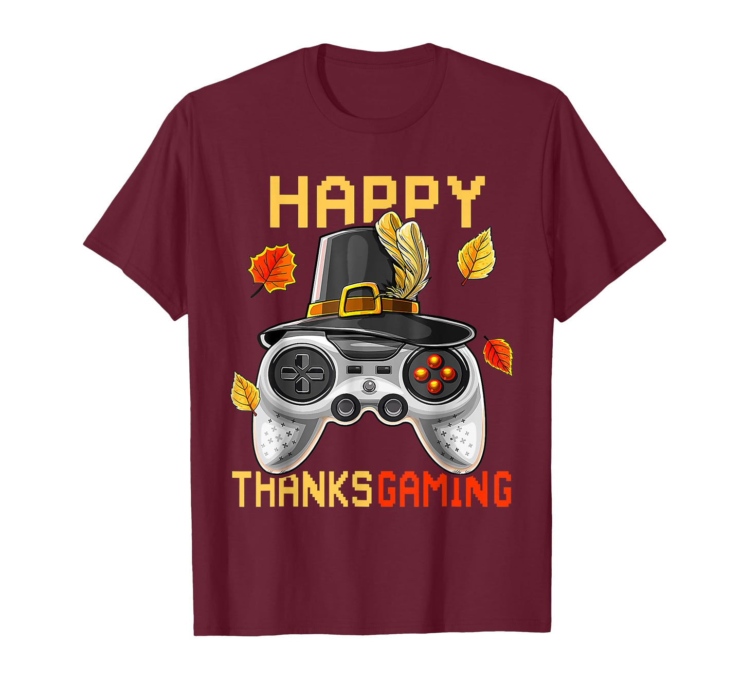 Happy Thanksgaming Cute Video Game Controller Thanksgiving T-Shirt