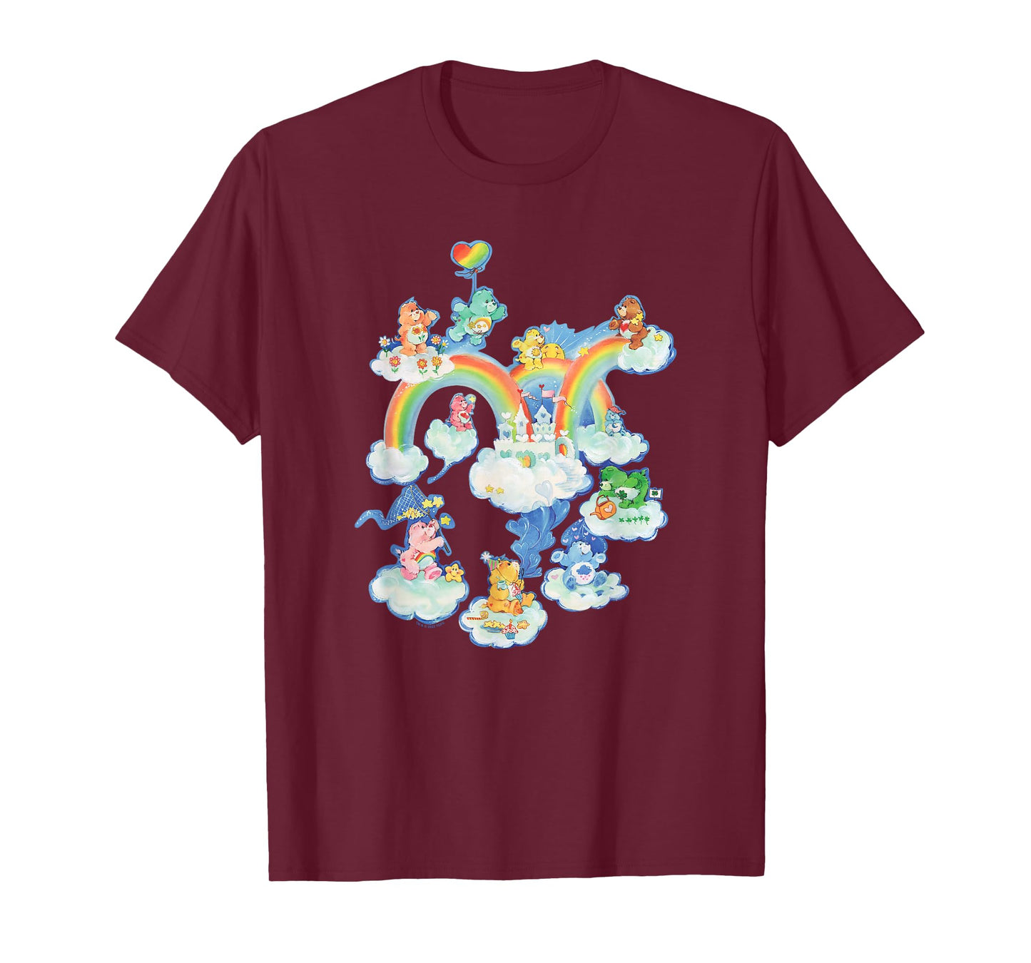 Care Bears Kingdom of Caring Vintage Rainbow City Group Shot T-Shirt