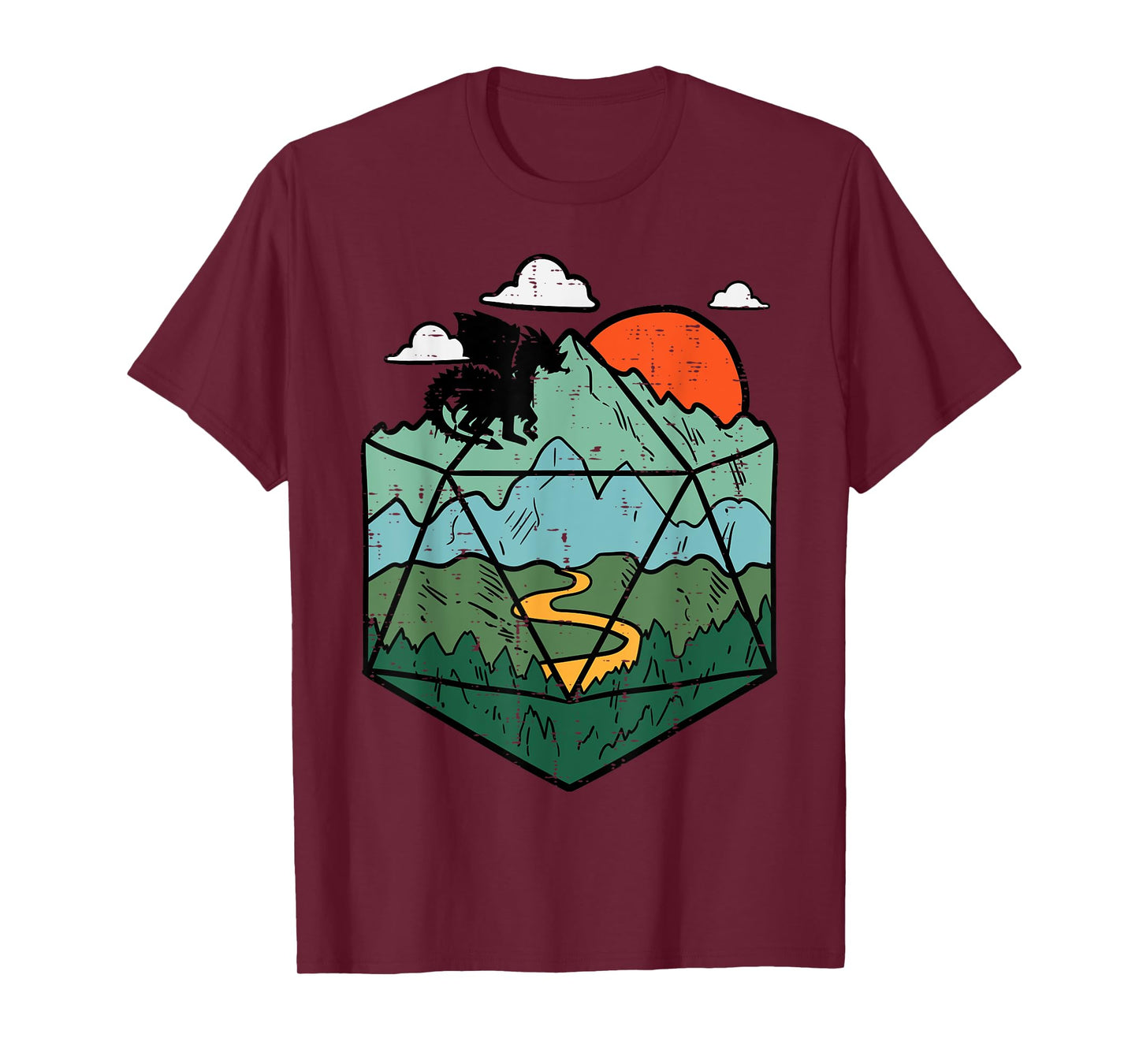 RPG Mountain Gamer Men Boys Kids Youth T-Shirt