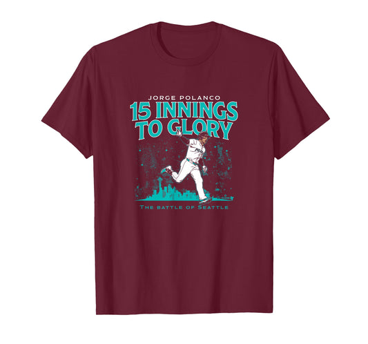 Jorge Polanco - 15 Innings to Glory - Seattle Baseball T-Shirt
