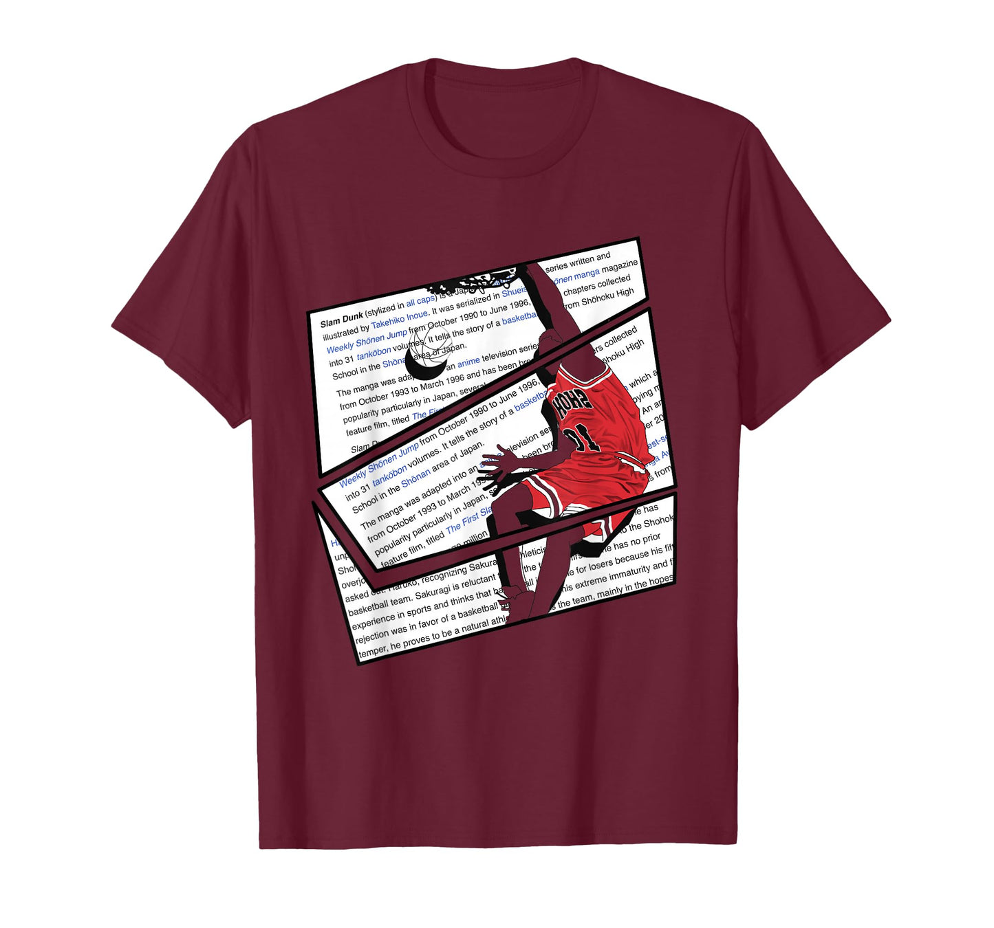 Anime Slam Dunk Hanamichi Sakuragi T-Shirt