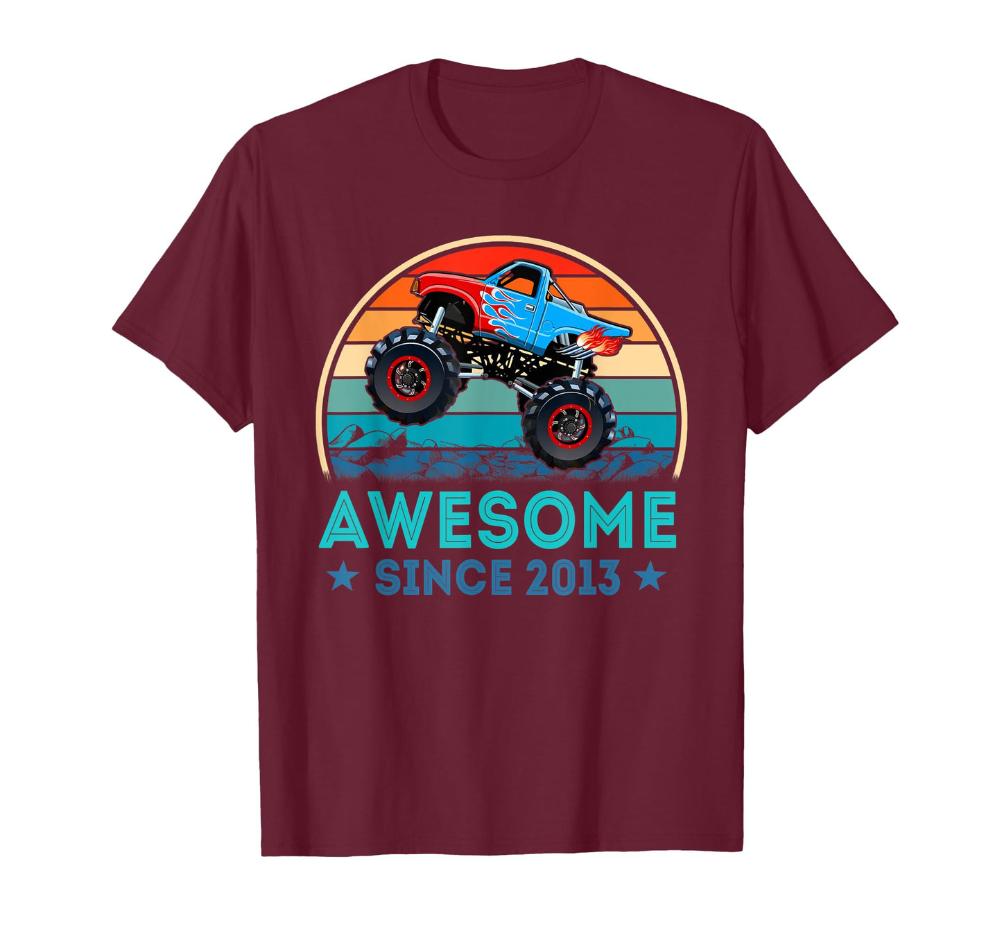 Awesome Since 2013 6th Years Old Monster Truck Shirt