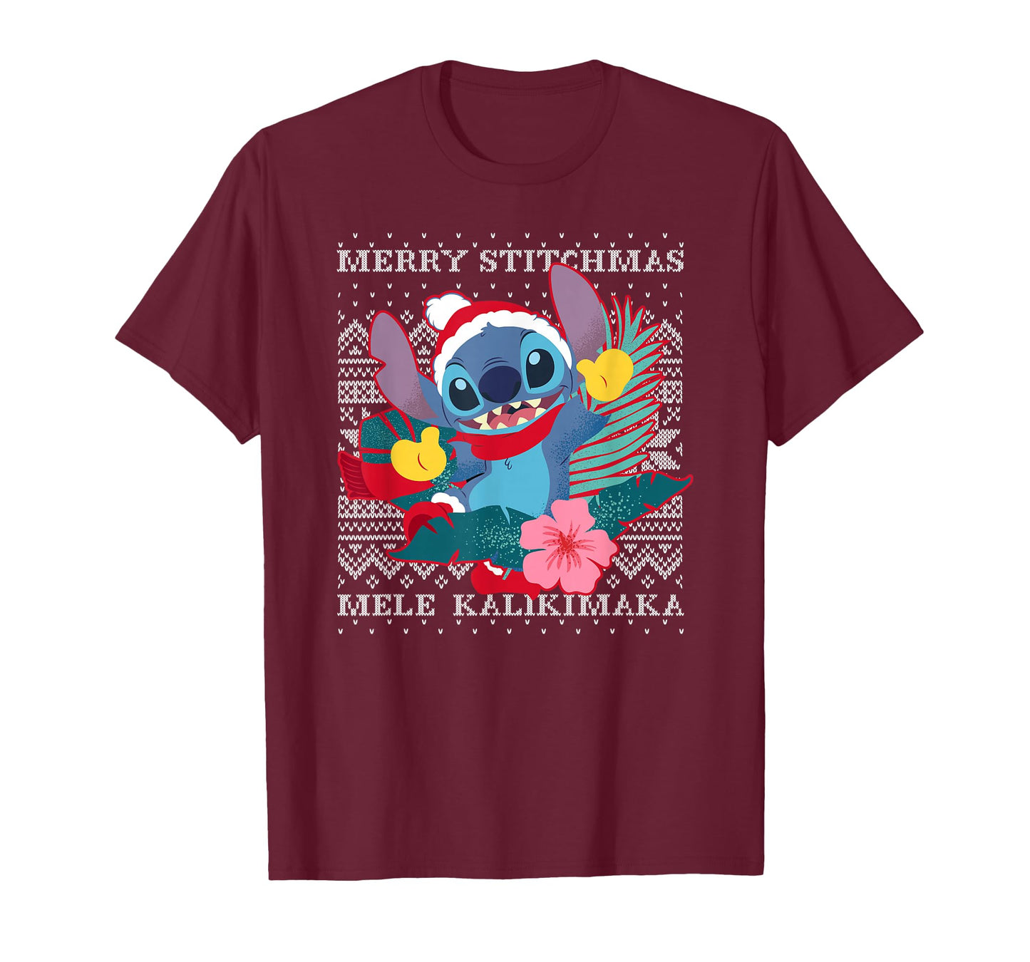 Disney Lilo & Stitch Christmas Merry Stitchmas Ugly Sweater T-Shirt