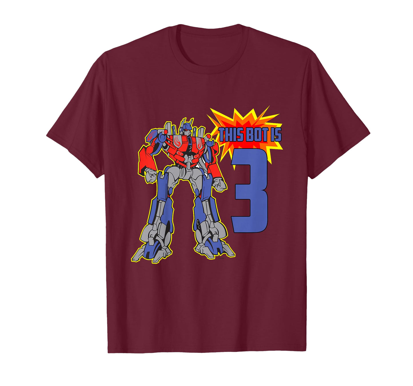 Kids 3rd Birthday Bot Robot T-Shirt for 3 Yr Old Boys Girls T-Shirt