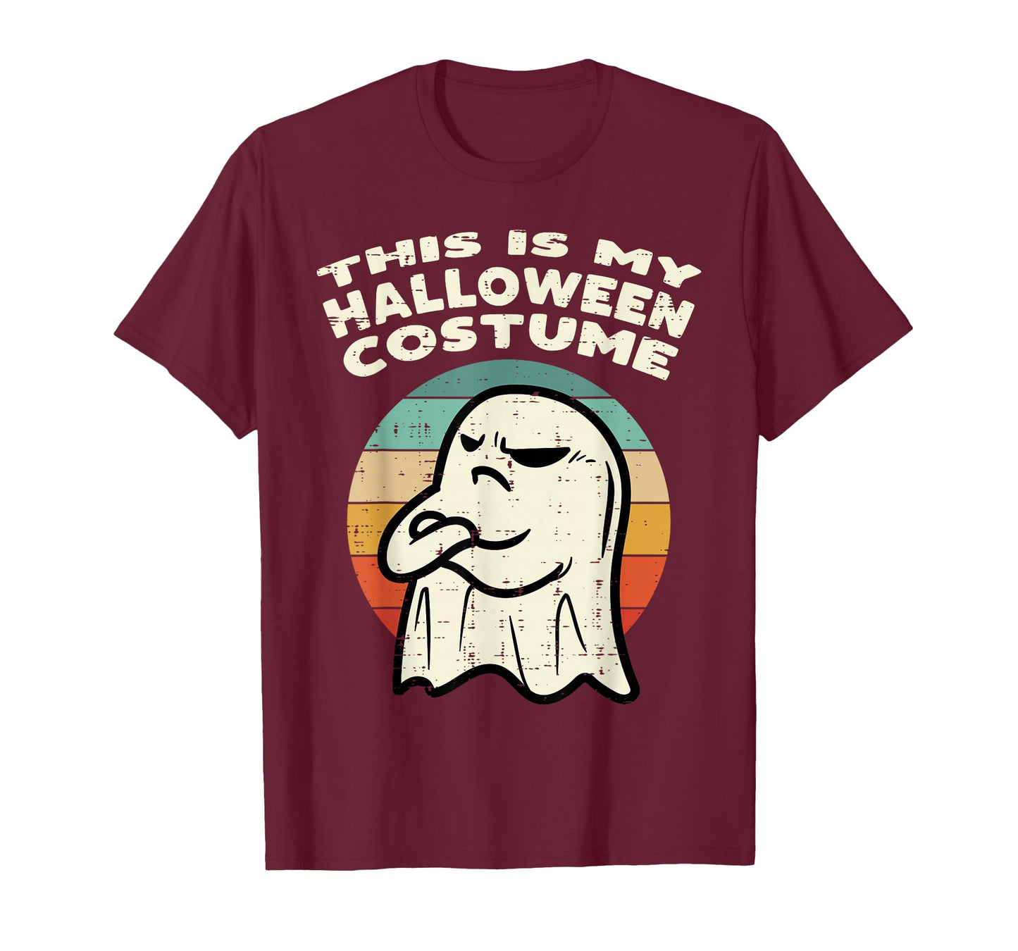 This Is My Halloween Costume Ghost Retro Men Women Kids Boys T-Shirt