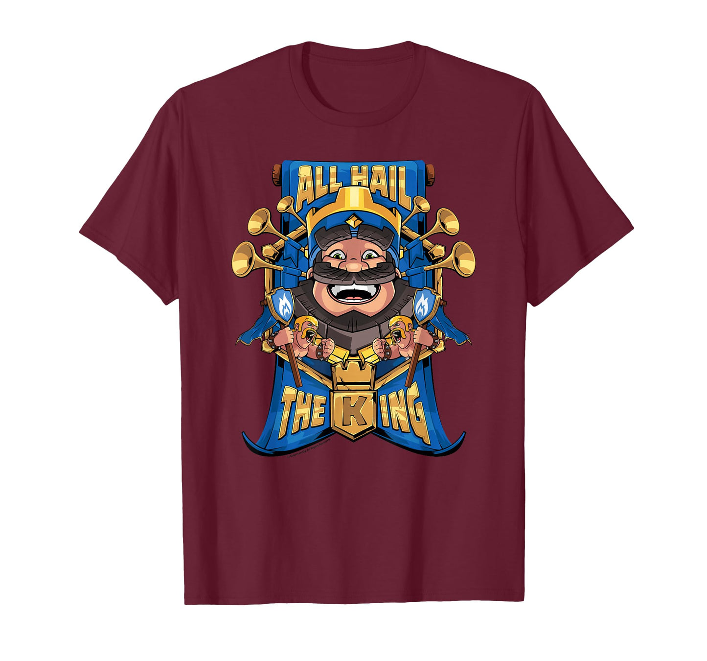 Clash Royale All Hail The King Epic Royal Portrait T-Shirt