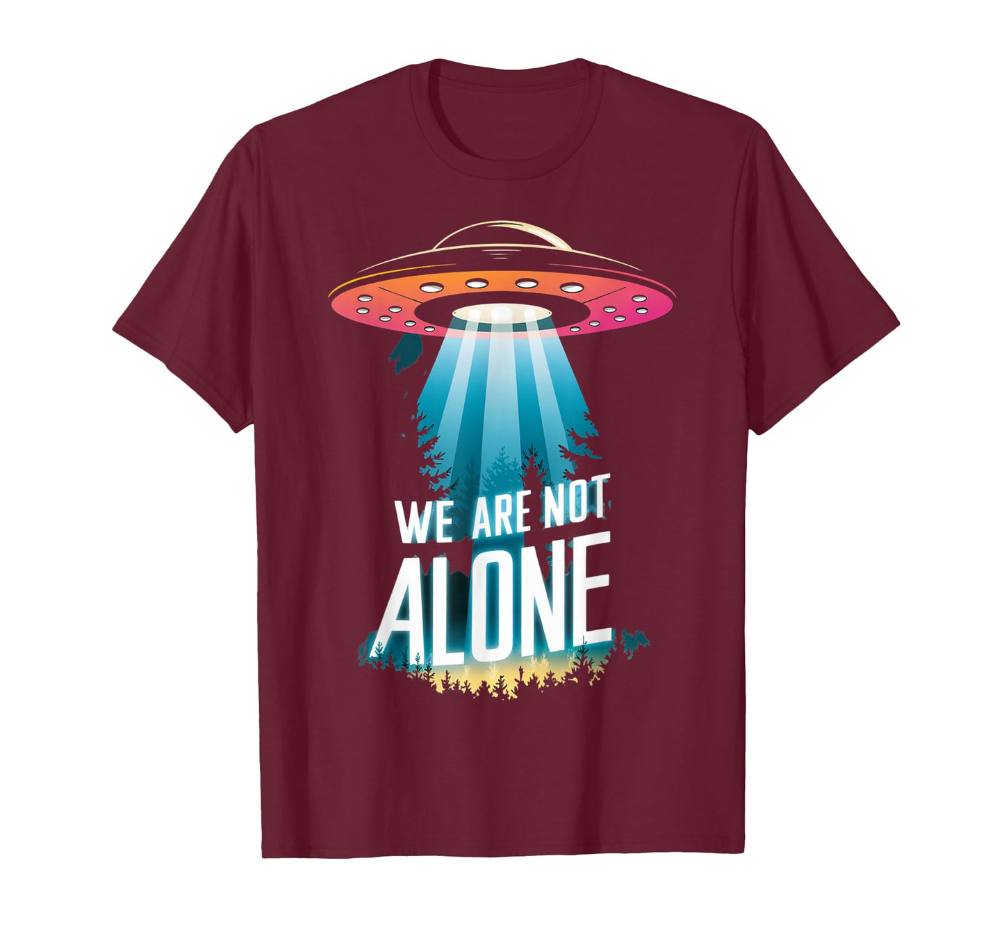 UFO "We Are Not Alone" Design T-Shirt