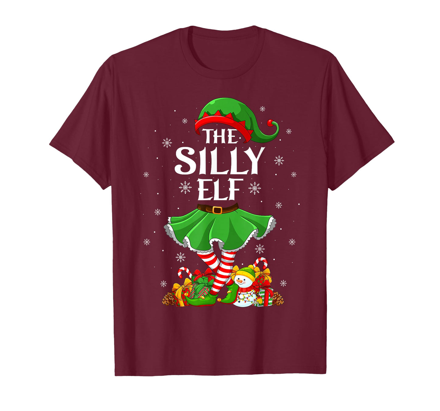 Silly Elf Christmas Family Women Girls Elf Squad Xmas T-Shirt