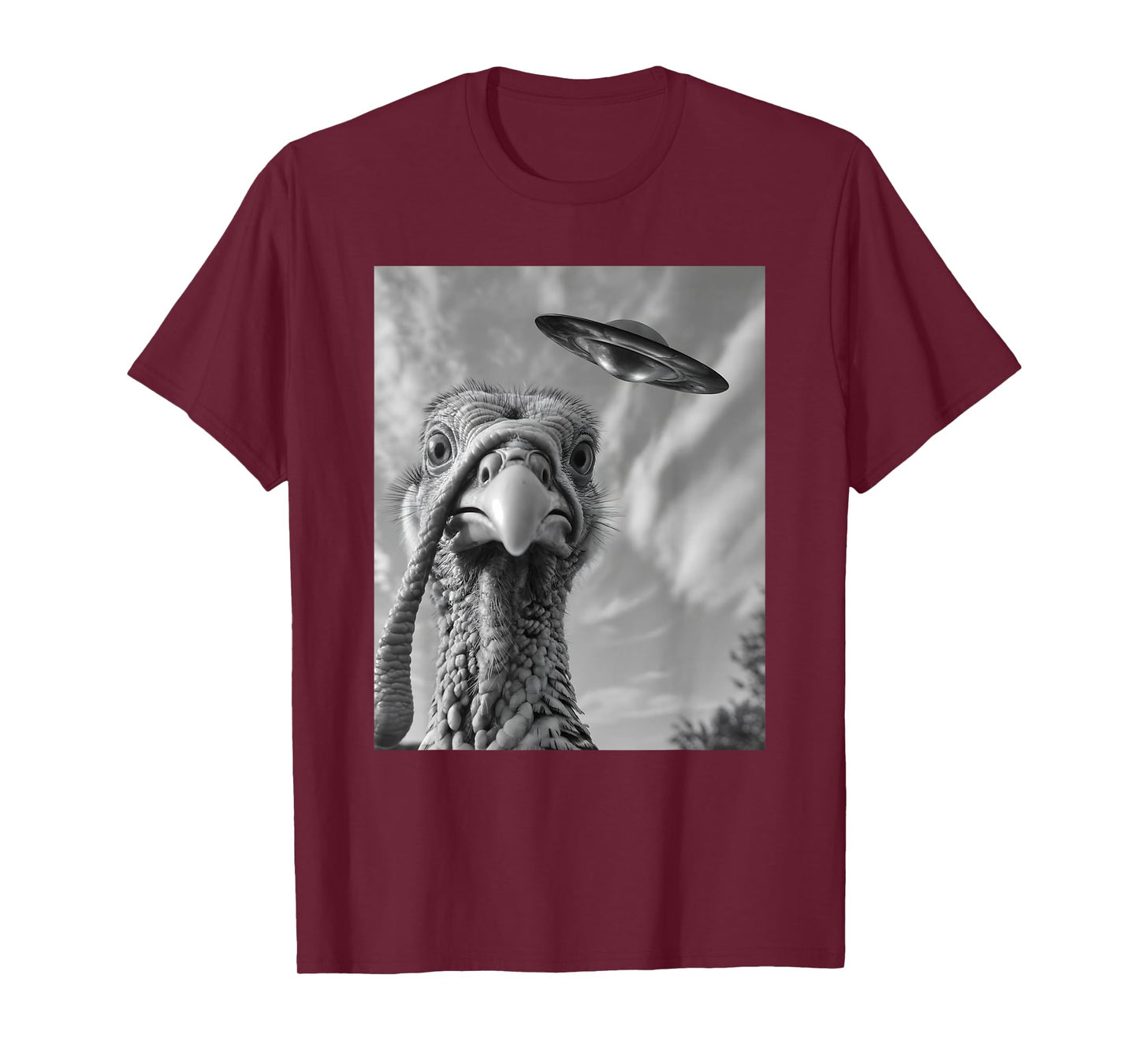 Alien Turkey UFO Selfie T-Shirt
