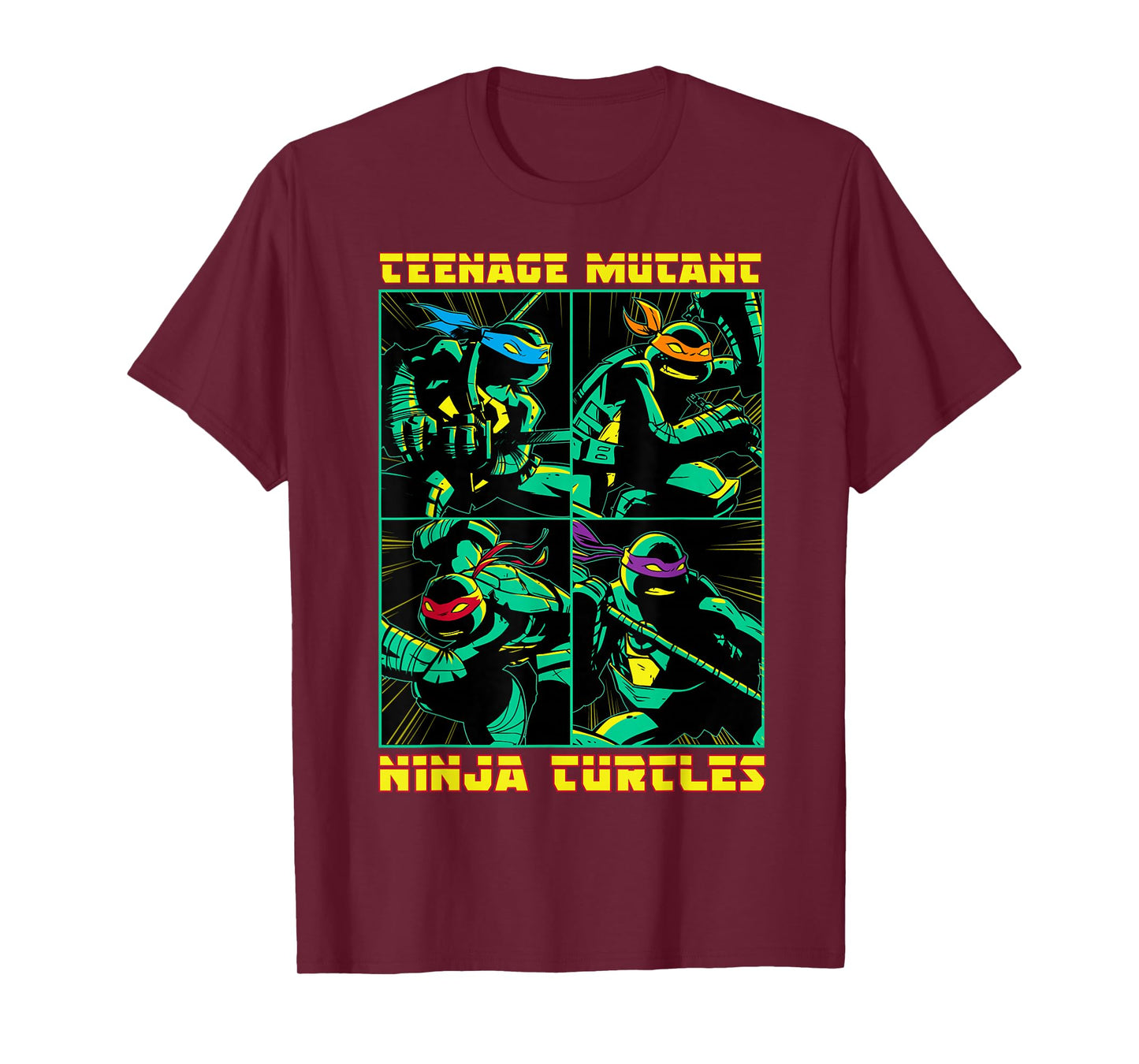 Teenage Mutant Ninja Turtles Action Panel T-Shirt T-Shirt
