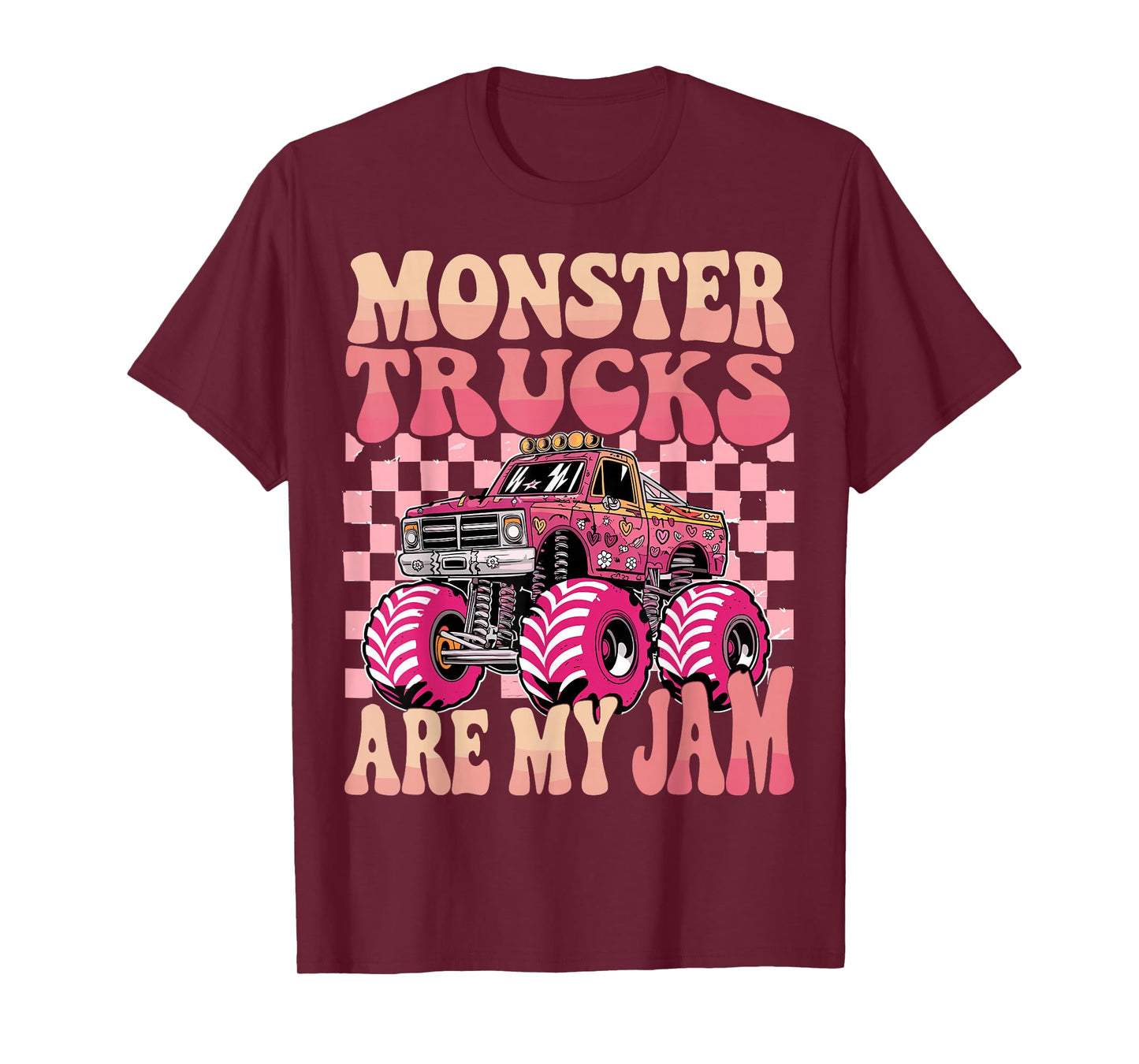 Monster Trucks Are My Jam Colorful Monster Truck T-Shirt