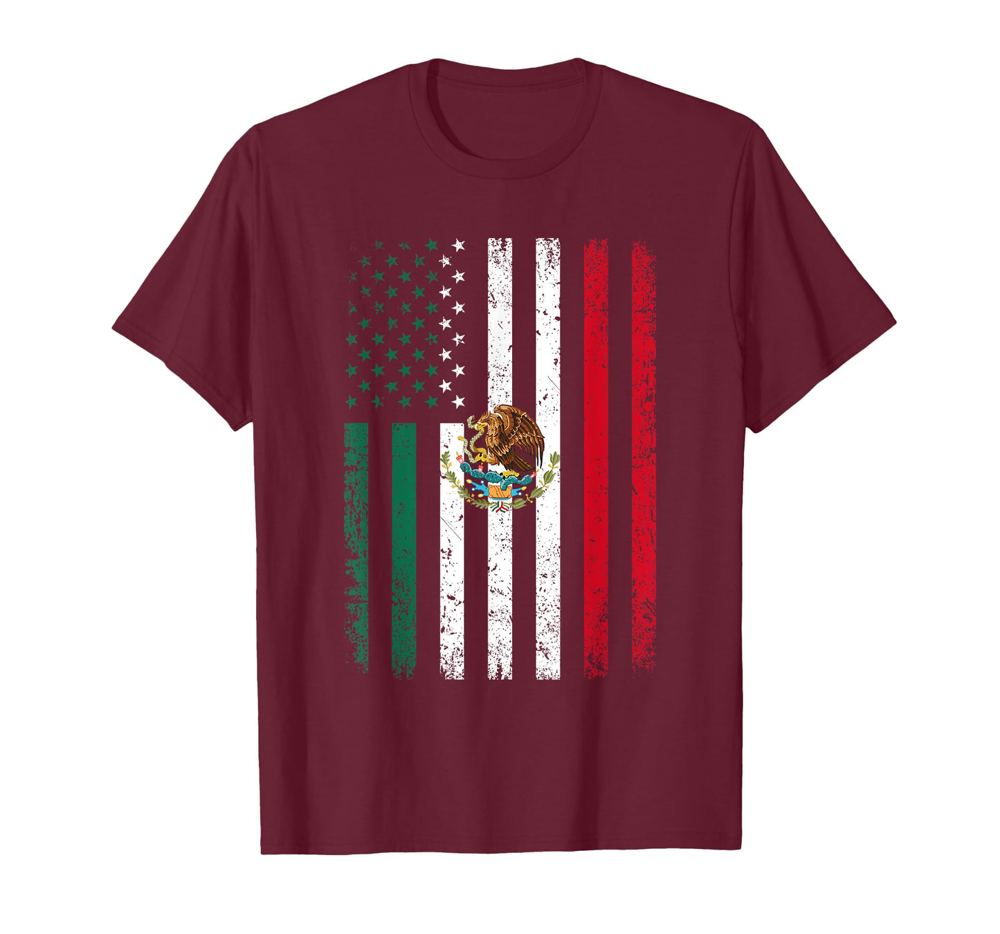 Mexico USA Flag Shirt 4th of July American Mexican Flag T-Shirt
