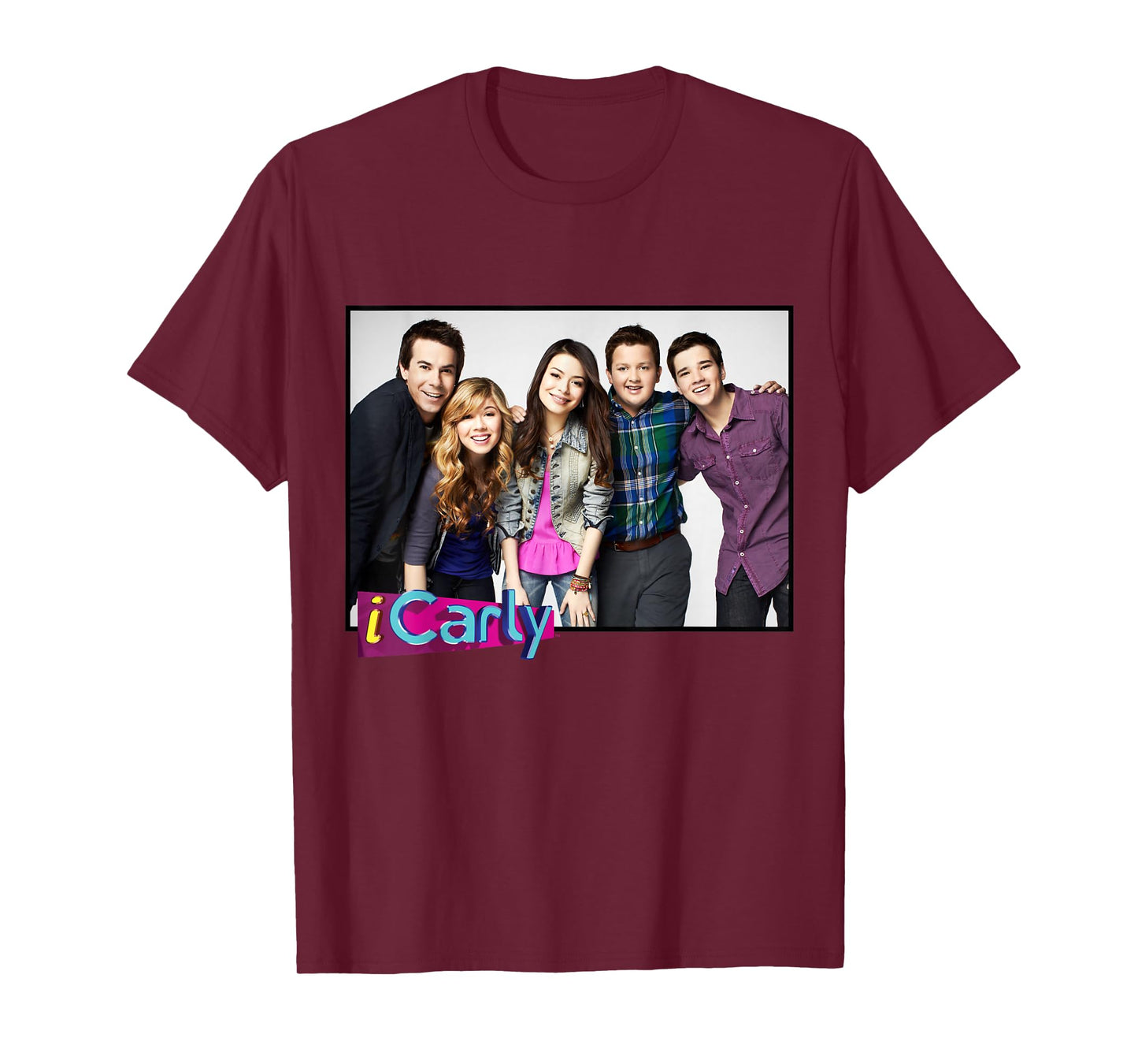 iCarly Cast Group Carly, Sam, Freddie, and Spencer T-Shirt