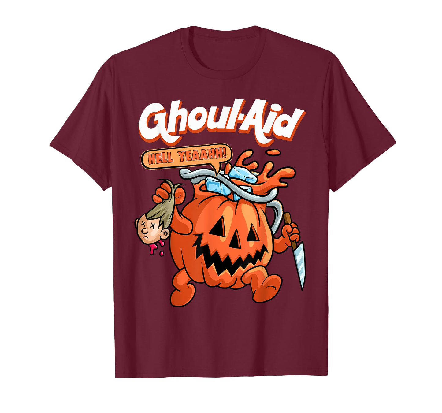 Cool Ghoul Aid Funny Ghoul Pumpkin Cute Meme Halloween T-Shirt