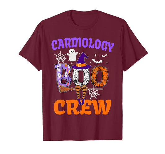 Cardiology Boo Crew Spooky Ghost Halloween Squad Costume T-Shirt