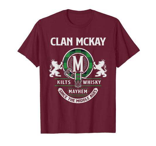 Clan McKay Scottish Surname Family Highland Games T-Shirt