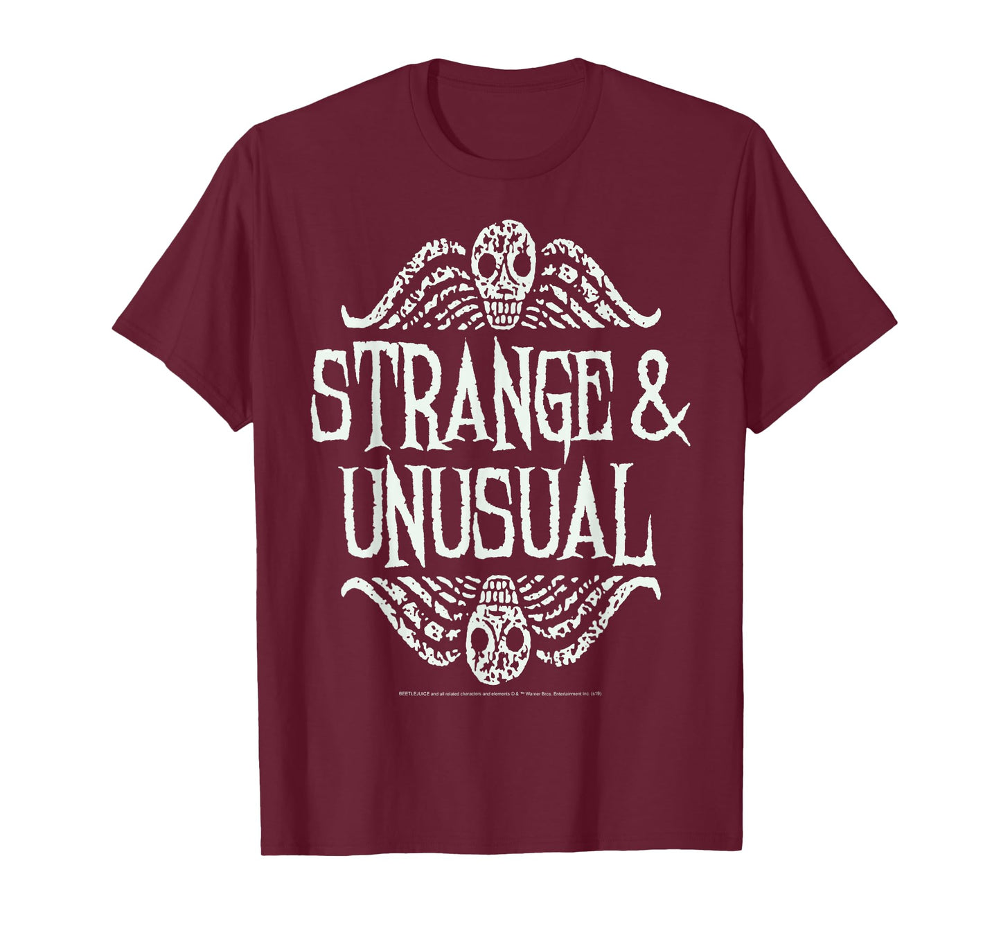 Beetlejuice Strange & Unusual Distressed Skulls T-Shirt