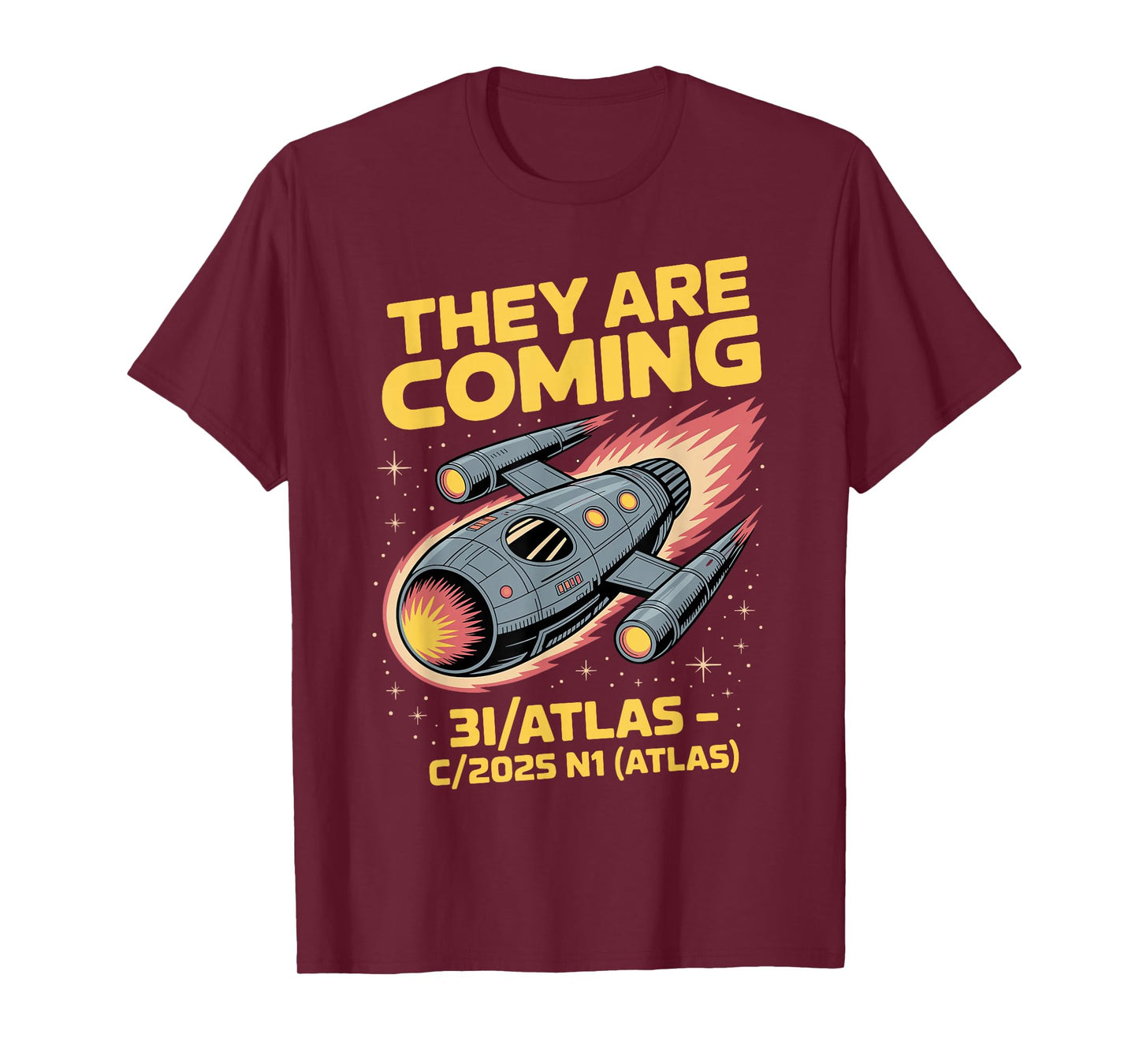 3I/Atlas C/2025 N1 Spaceship Comet 2025 Funny Alien Arrival T-Shirt