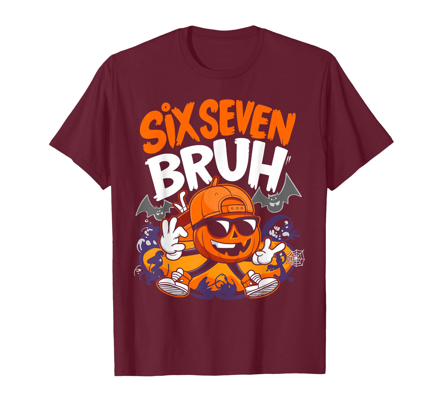 Haunted by 67 Funny Six Seven Meme Spooky Ghost Halloween T-Shirt