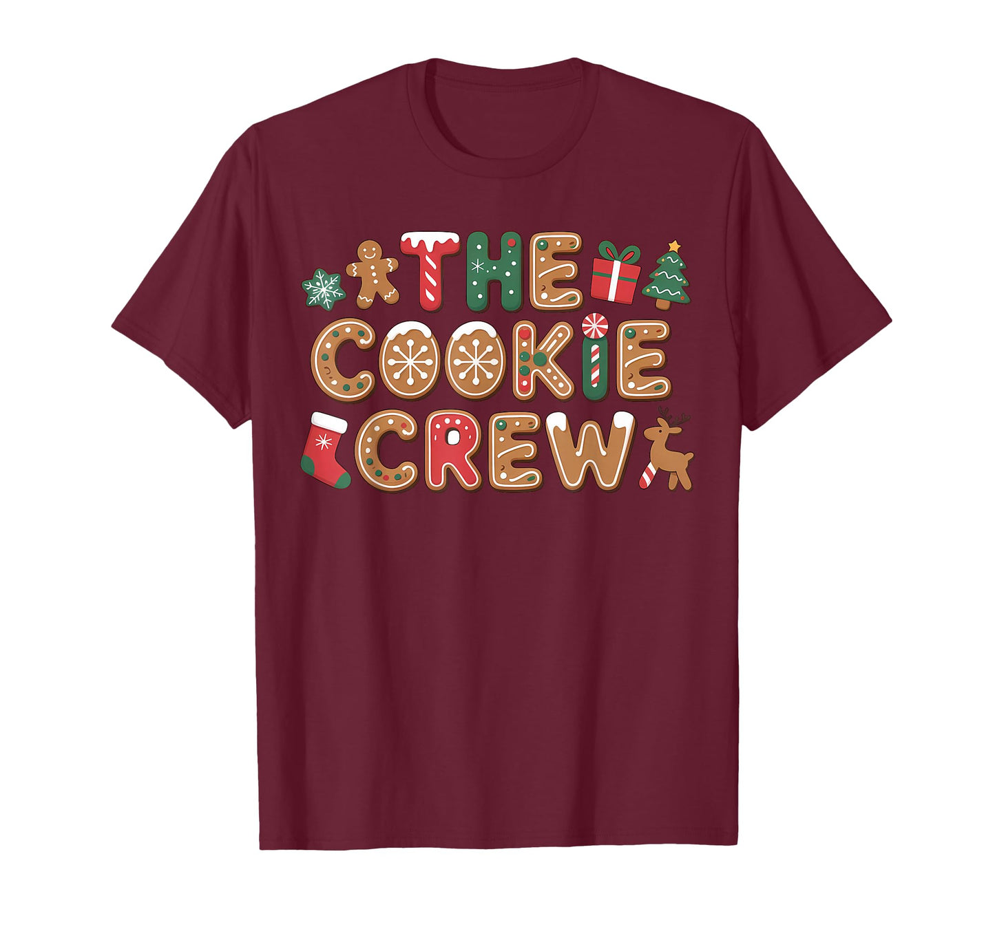 The Cookie Crew Christmas Baking Cookie Lover Kids Women T-Shirt
