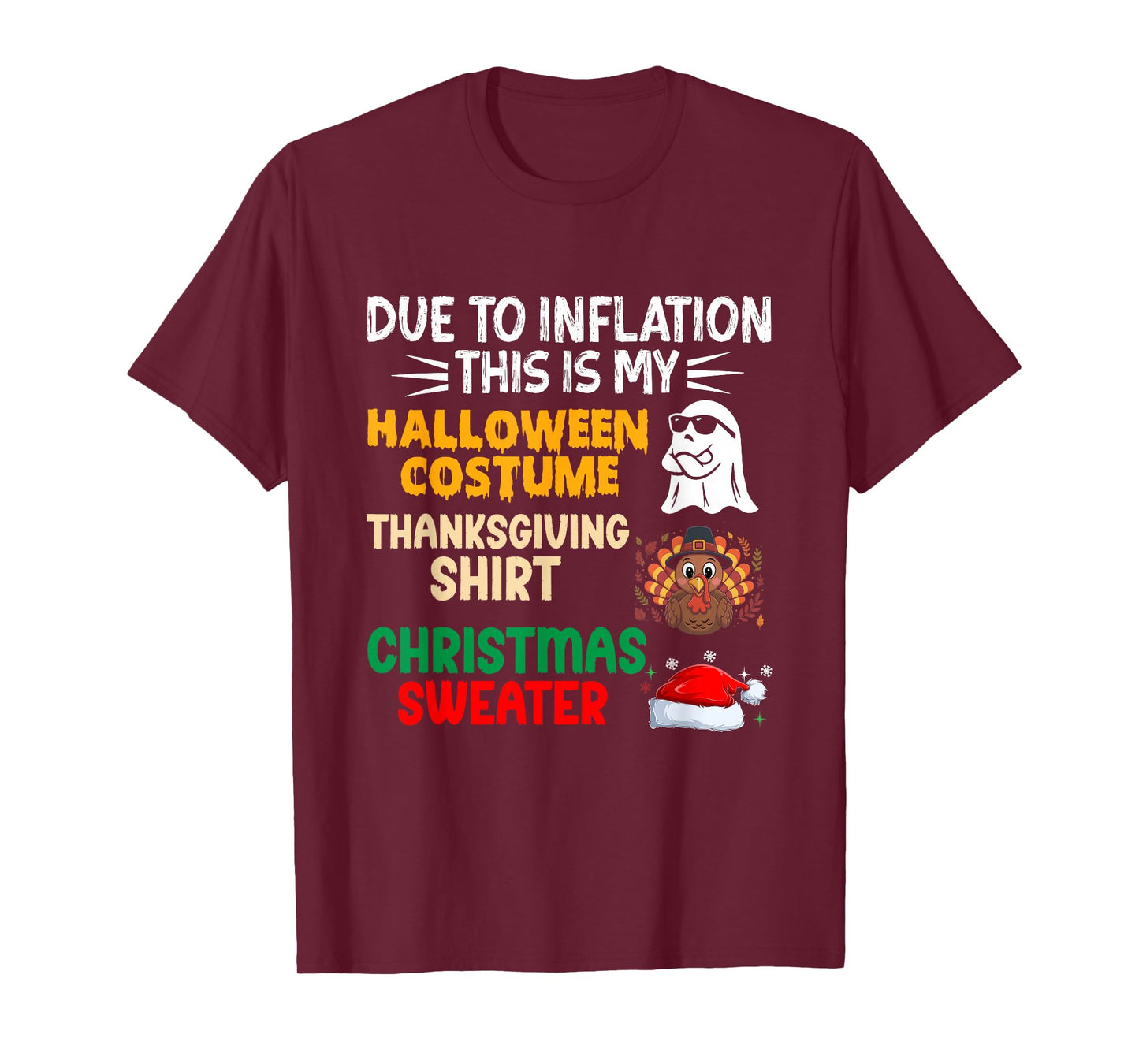 Due to Inflation This is My Funny Halloween Costume T-Shirt
