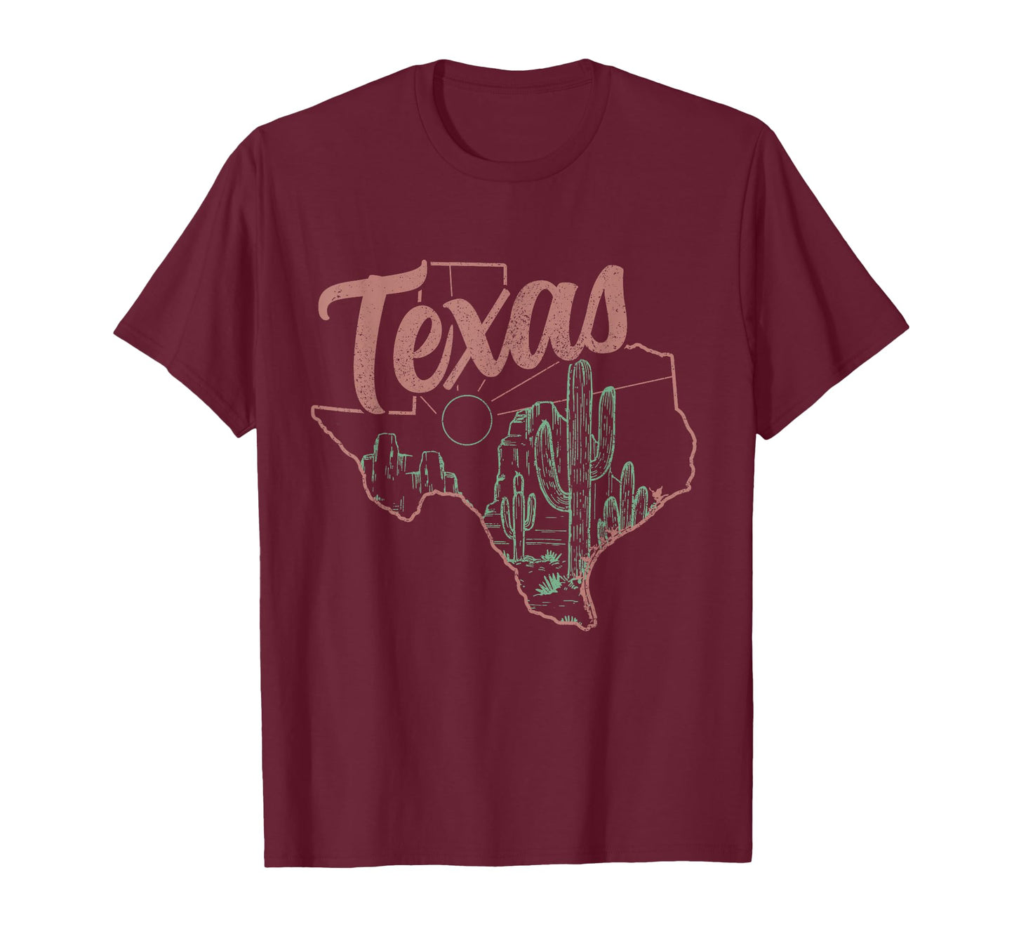 Souvenir Vintage State of Texas Cacti T-Shirt